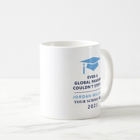 Personalisierte Pandemie - Graduate Class 2022 Tas Kaffeetasse (VorderseiteRechts)