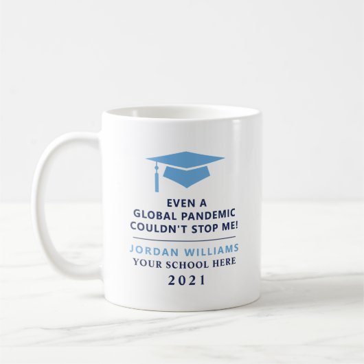 Personalisierte Pandemie - Graduate Class 2022 Tas Kaffeetasse (Links)