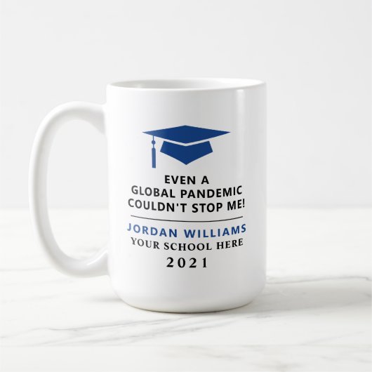 Personalisierte Pandemie - Graduate Class 2022 Tas Kaffeetasse (Links)