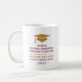 Personalisierte Pandemie - Graduate Class of 2021 Kaffeetasse (Links)