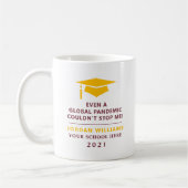 Personalisierte Pandemie - Graduate Class of 2021 Kaffeetasse (Links)