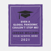 Personalisierte Pandemie - Graduatklasse 2021 Fleecedecke (Vorderseite)