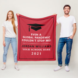 Personalisierte Pandemie - Graduatklasse 2021 Fleecedecke