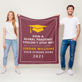 Personalisierte Pandemie - Graduatklasse 2021 Fleecedecke