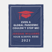 Personalisierte Pandemie - Graduatklasse 2021 Fleecedecke (Vorderseite)