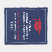 Personalisierte Pandemie - Graduatklasse 2021 Fleecedecke (Vorderseite (Horizontal))