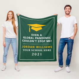 Personalisierte Pandemie - Graduatklasse 2021 Fleecedecke