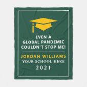 Personalisierte Pandemie - Graduatklasse 2021 Fleecedecke (Vorderseite)