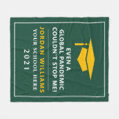Personalisierte Pandemie - Graduatklasse 2021 Fleecedecke (Vorderseite (Horizontal))