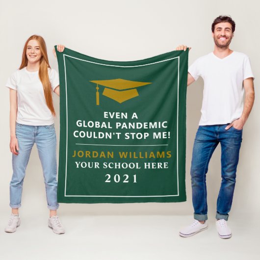 Personalisierte Pandemie - Graduatklasse 2021 Fleecedecke (Beispiel)