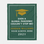 Personalisierte Pandemie - Graduatklasse 2021 Fleecedecke (Vorderseite)