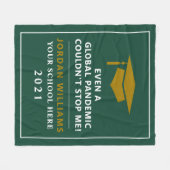 Personalisierte Pandemie - Graduatklasse 2021 Fleecedecke (Vorderseite (Horizontal))