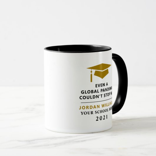 Personalisierte Pandemie - Graduatklasse 2022 Tasse (VorderseiteRechts)