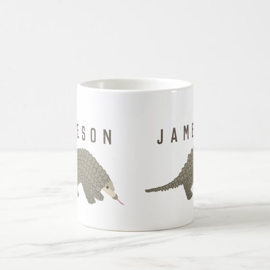 Personalisierte Pangolin-Kaffee-Tasse Kaffeetasse (Mittel)