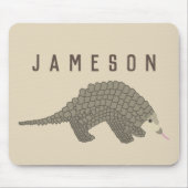 Personalisierte Pangolin-Mausunterlage Mousepad (Vorne)