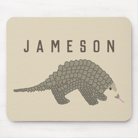 Personalisierte Pangolin-Mausunterlage Mousepad (Vorne)