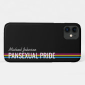 Personalisierte Pansexual-Flag-Farbstreifen nach M Case-Mate iPhone Hülle (Rückseite (Horizontal))