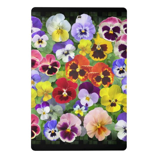 Personalisierte Pansy Arrangement Mini Cli Klemmbrett (Rückseite)