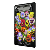 Personalisierte Pansy Arrangement Mini Cli Mini Klemmbrett (Gewinkelt2)