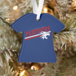 Personalisierte Panther Weihnachtsschmuck Ornament