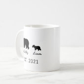 Personalisierte Papa Bear und Baby Bear Tasse (Vorderseite Links)