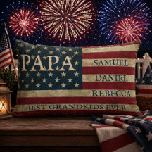 Personalisierte PAPA Enkelkinder Namen Amerikanisc