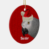 Personalisierte Papageienweihe Keramikornament (Rechts)