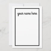 Personalisierte Papier-Notecards für Männer Dankeskarte (Vorderseite)