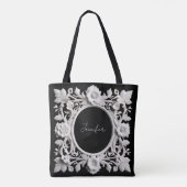 personalisierte Papierblumenrahmen-Tasche  Tasche (Rückseite)