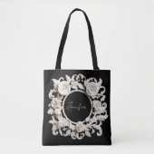 personalisierte Papierblumenrahmen-Tasche Tasche (Vorderseite)