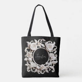 personalisierte Papierblumenrahmen-Tasche Tasche