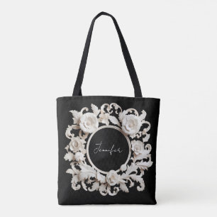 personalisierte Papierblumenrahmen-Tasche Tasche