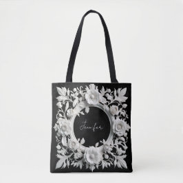 personalisierte Papierblumenrahmen-Tasche  Tasche