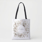 personalisierte Papierblumenrahmen-Tasche Tasche (Vorderseite)