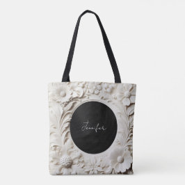 personalisierte Papierblumenrahmen-Tasche Tasche