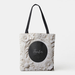 personalisierte Papierblumenrahmen-Tasche Tasche