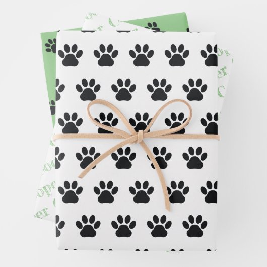 Personalisierte Papierdrucke Geschenkpapier Set (Beispiel)