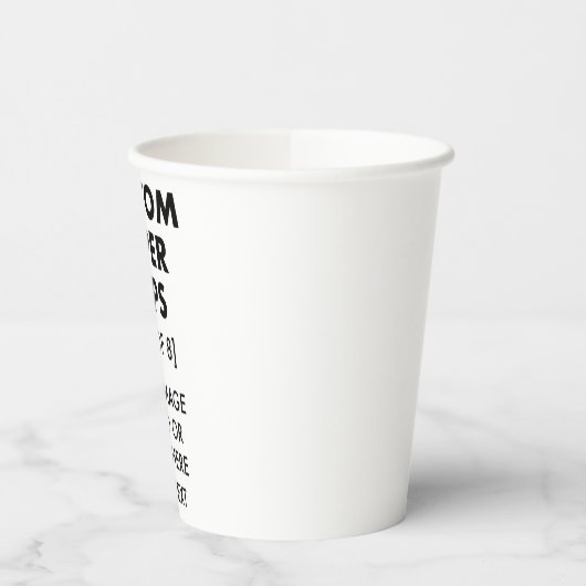 Personalisierte Papiergruppen [8] Pappbecher (Links)