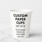 Personalisierte Papiergruppen [8] Pappbecher (Vorderseite)