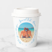 Personalisierte Papiergruppen im Foto und benutzer Pappbecher (Rückseite)