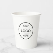 Personalisierte Papiergruppen mit Foto/Logo/Text Pappbecher (Vorderseite)