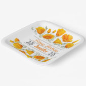 Personalisierte Papierplatte aus gelbem Kalifornie Pappteller (Gewinkelt)