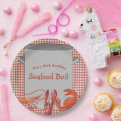 Personalisierte Papierplatte für Meeresfrüchte Pappteller (Party)