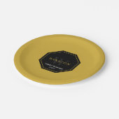 Personalisierte Papierplatte für Wiedersehen Pappteller (Schrägansicht)