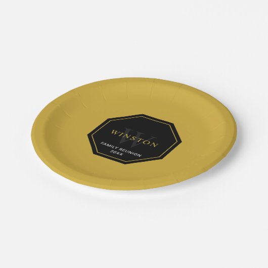 Personalisierte Papierplatte für Wiedersehen Pappteller (Schrägansicht)