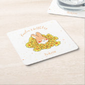 Personalisierte Papierserviette Hase Rechteckiger Pappuntersetzer (angewinkelt)