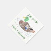 Personalisierte Papierservietten (Ecke)