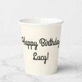 Personalisierte Papiersorten aus Eiscreme-Party Pappbecher (Links)