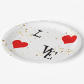 Personalisierte Papiertafel mit Mommy and me Pictu Pappteller (Schrägansicht)