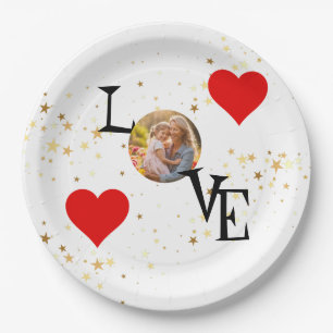Personalisierte Papiertafel mit Mommy and me Pictu Pappteller